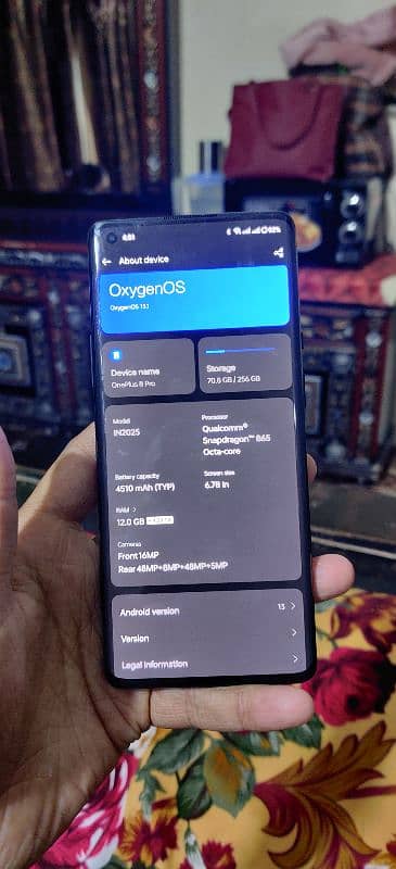 Oneplus 8 pro 12/256 GB Pta total geniun 10