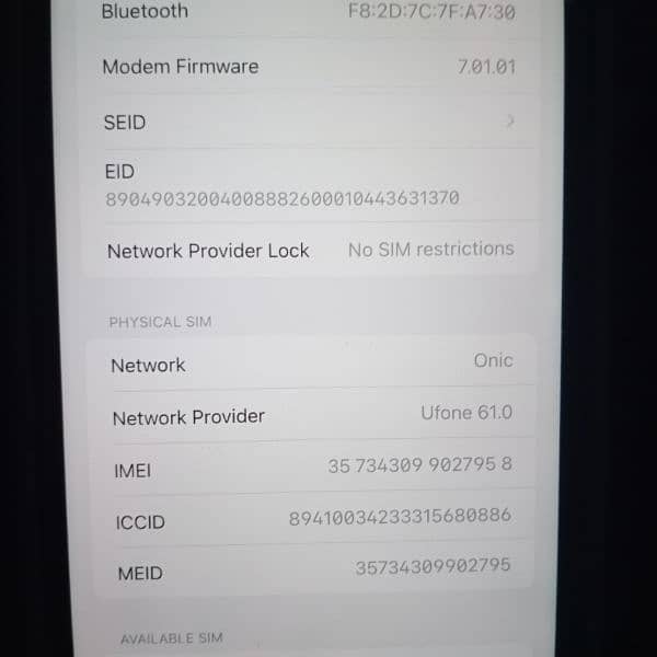 IPhone XR factory unlock. . onic sim working 6