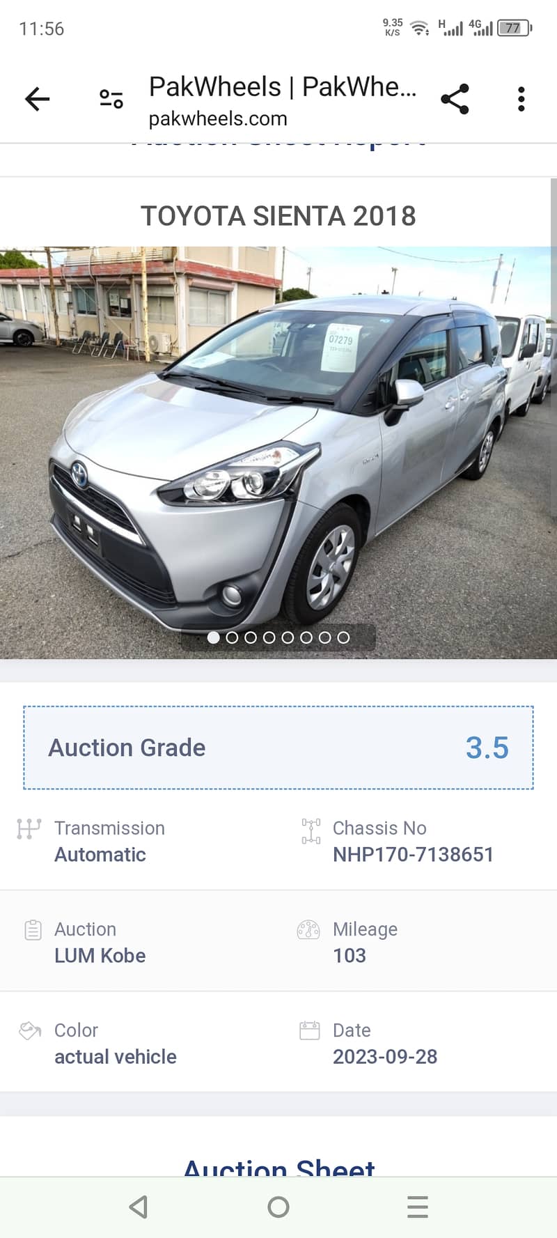 Toyota Sienta 2018 Hybrid 6