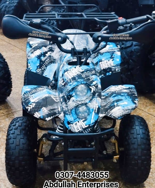 110cc 5 to 12 year size atv quad bike 4 wheel for sale deliver all Pak 9