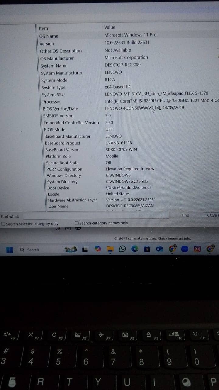 Lenovo Ideapad Flex 5-1570 Model 81CA Core i5 8th Gen - E ( 75000 PKR) 4