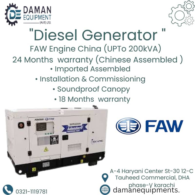 Diesel Generator Faw 50kVA 0