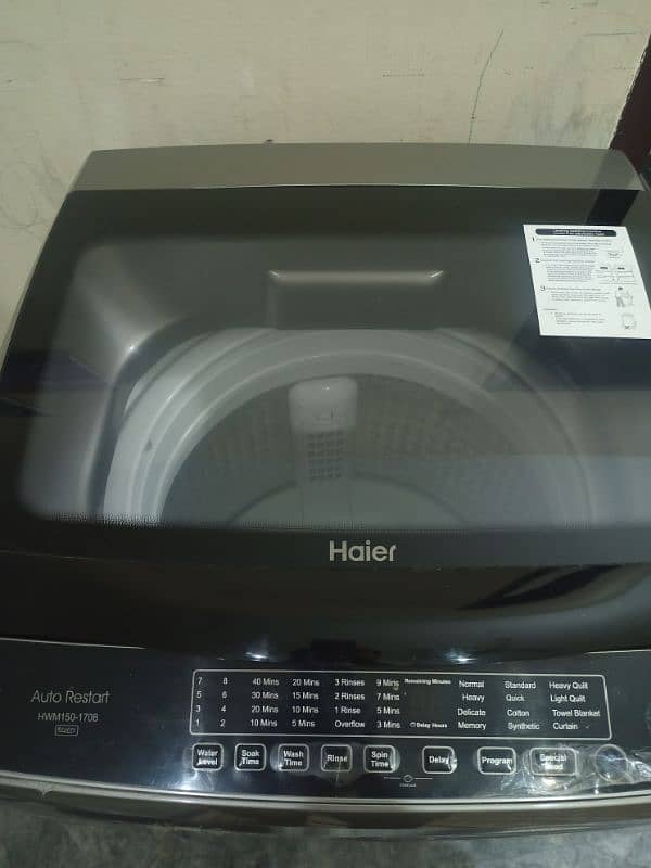 Haier automatic washing machine 15kg 7