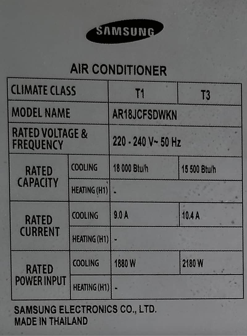 Samsung 1.5 Ton Split AC | Made in Thailand | Excellent Condition 4