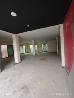 HALL AVAILABLE FOR RENT IN FAISAL TOWN MAIN ROAD FOR COMMERCIAL USE