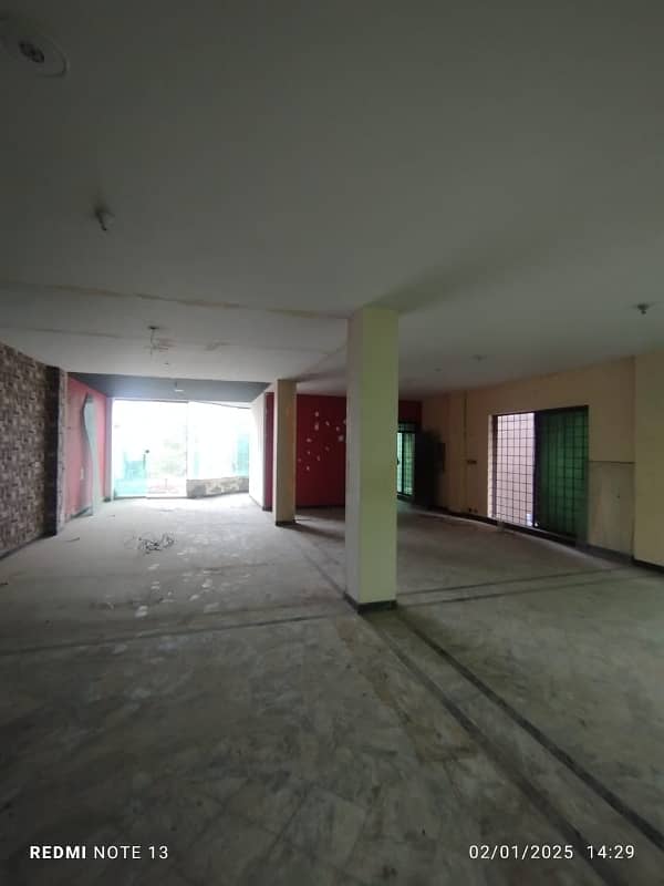 HALL AVAILABLE FOR RENT IN FAISAL TOWN MAIN ROAD FOR COMMERCIAL USE 3