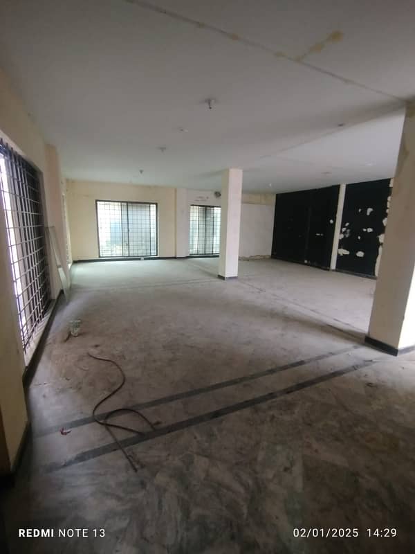 HALL AVAILABLE FOR RENT IN FAISAL TOWN MAIN ROAD FOR COMMERCIAL USE 8