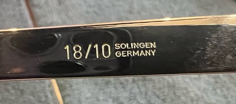 Solingen brand 24 K gold plated cutlery set for 12 persons 8