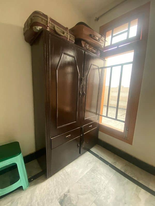 2 door wadrobe for sale wooden 1