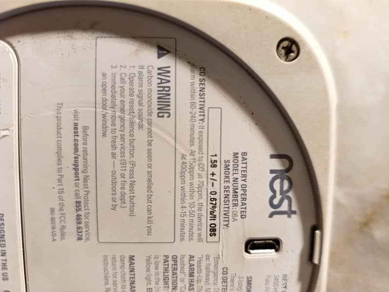 Nest Google Original Smoke  CO detector - Two pieces 2