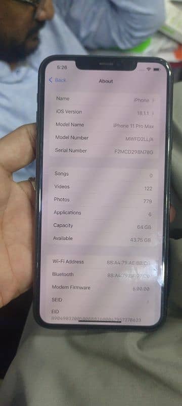 iphone 11 pro max jv 64 gb 2