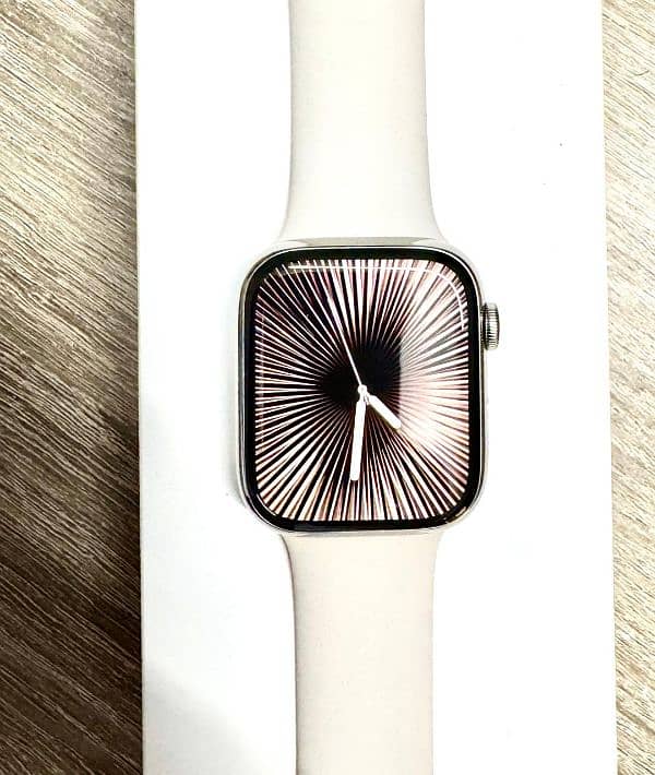 Apple watch series 7 45mm stainless steel + cellular top line variant 0