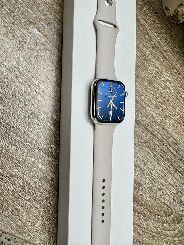 Apple watch series 7 45mm stainless steel + cellular top line variant 5