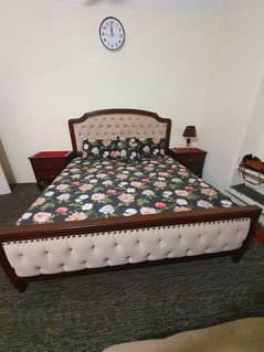 King Size Pure Wooden Double Bed Set