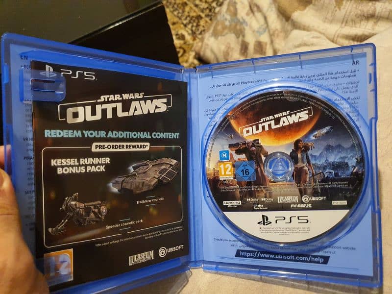 Starwars outlaws. playstation 5 1