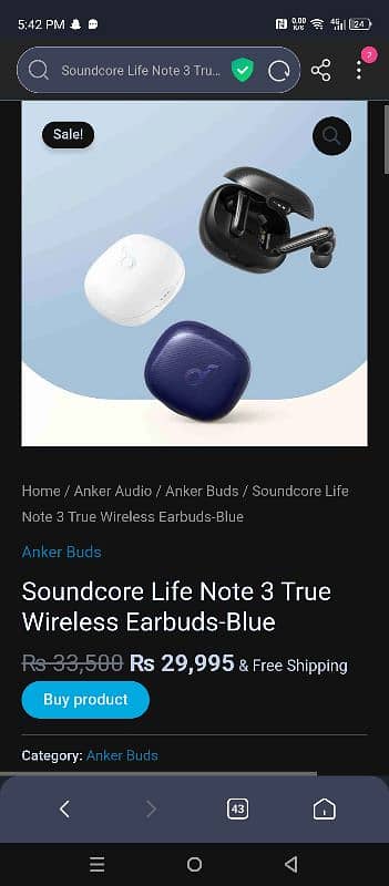 Sound core life Note 3 True 2