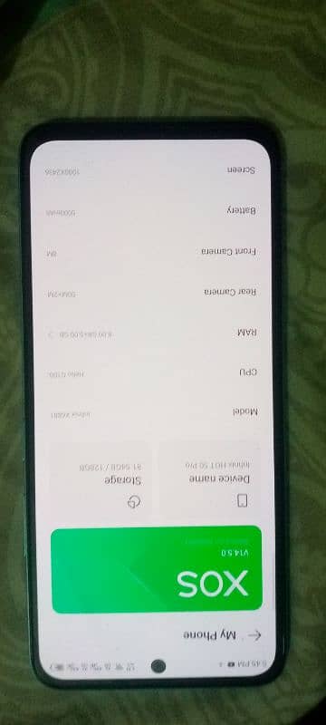 Infinix hot 50 pro 7