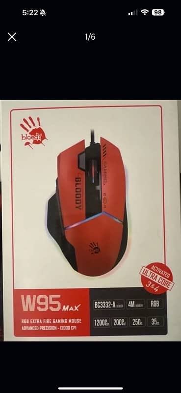 Bloody w95 max Rgb mouse (special edition) 0