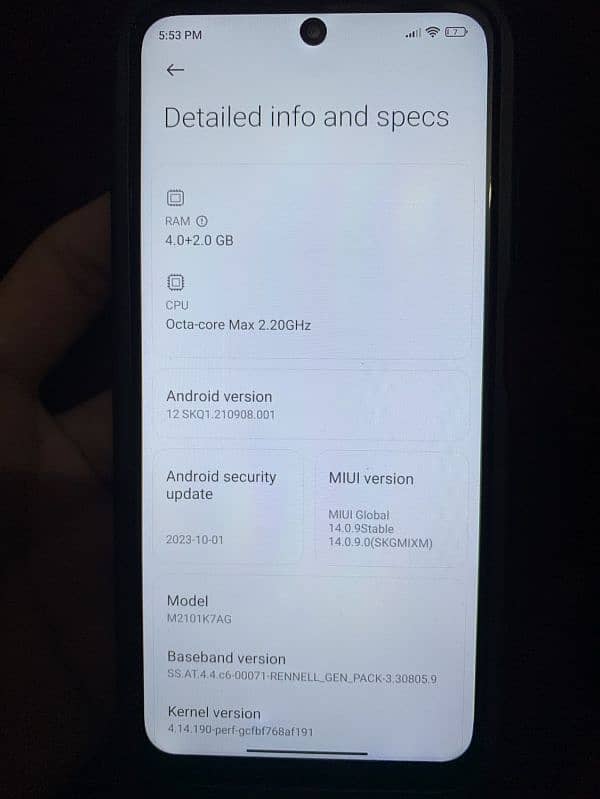 Redmi Note 10 ( 4+2  128) with box 1