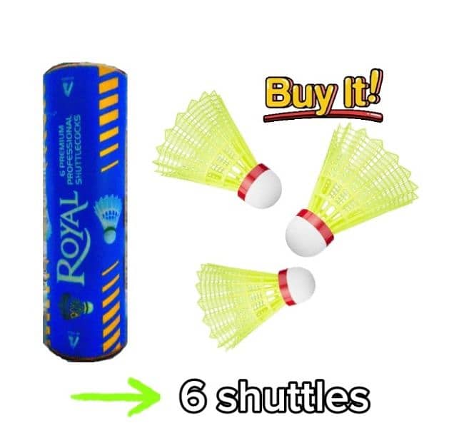 6 Royal Badminton Shuttlecocks 0