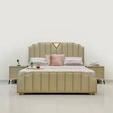 King Size Bed Set / Double bed/poshish bed / bed dressing side tables