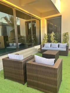 Rattan Patio Sofa Set (5-Seater)