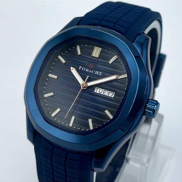 Men's stainless steel analogue watch shipping available 0