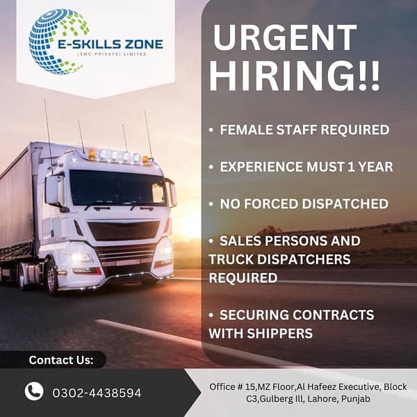 Agents hiring for truck dispatching 0