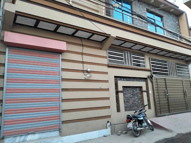 Spacious 6 Marla Double House With 4 Shops Available For Sale In Asim Qadri Block 7