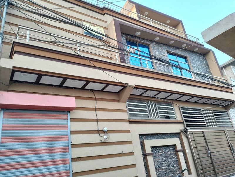 Spacious 6 Marla Double House With 4 Shops Available For Sale In Asim Qadri Block 37