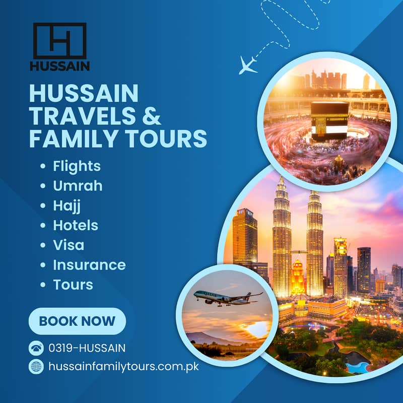 Umrah, Hajj, Eco, Eco+, Star & Gold Packages, All Visas, Flights 0