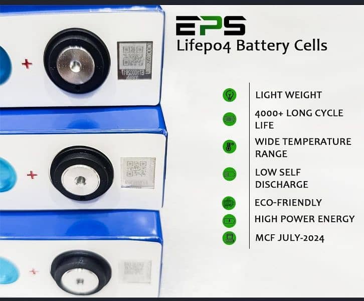 lithium Phosphate Cell , LifePO4 , lithium battery ,105ah  12v And BMS 7