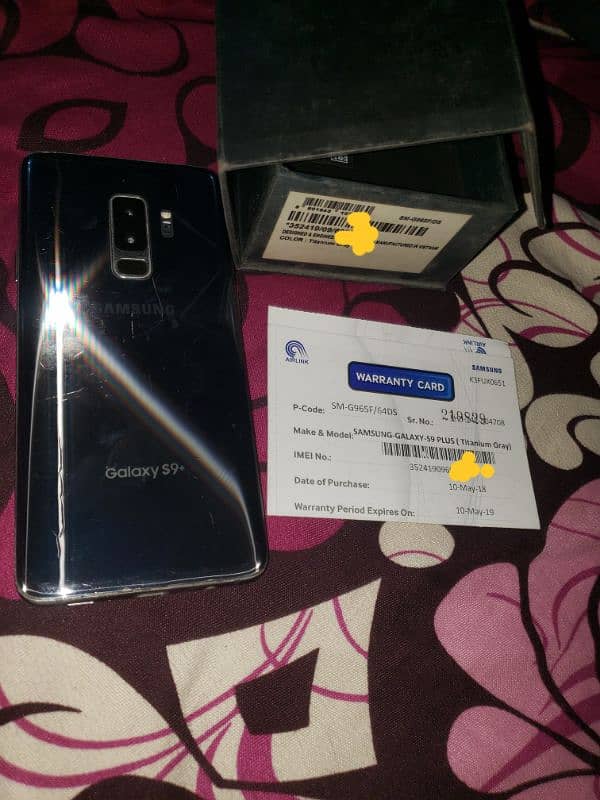 samsung S9 plus official PTA approved DUAL SIM 0