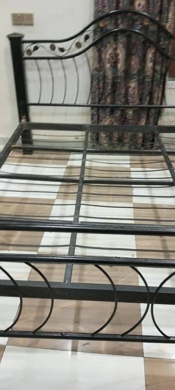 Iron double bed for Sale with form. 10