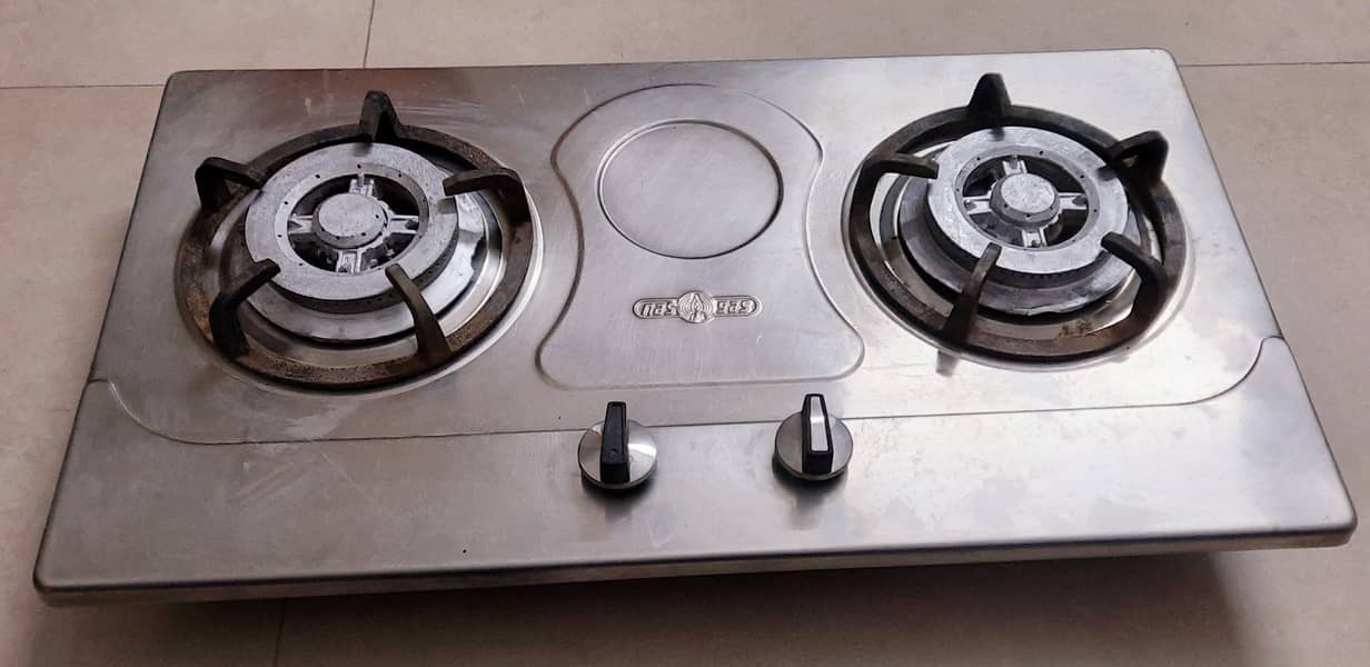 Nas gas twin burner stove 0