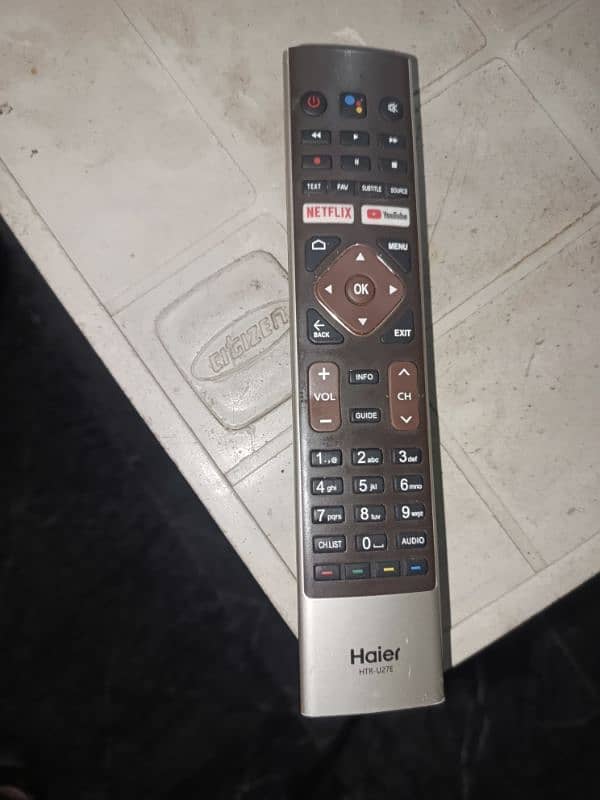 led android 43 inch Haier voice remote 2