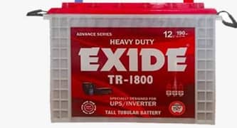 exide tr 1800 185ah 4 batteries dead