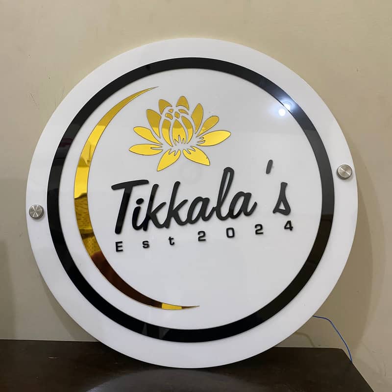 3D Sign Board In Gujranwala, Logo 3D, SS, Steel, Acrylic Wal, Panaflex 9