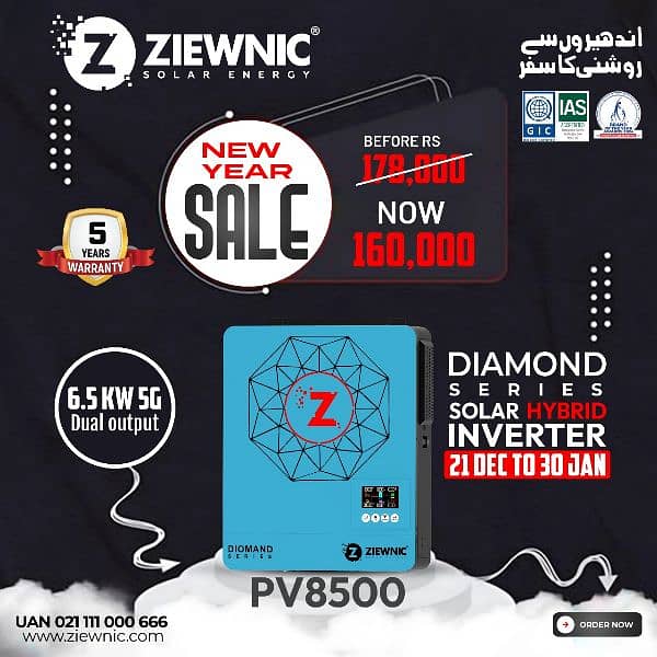 Solar Inverter , Ziewnic Diamond Series, Best Price In Karachi. 2