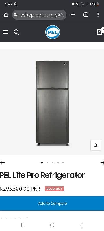 PEL prolife Refrigerator for sale 1