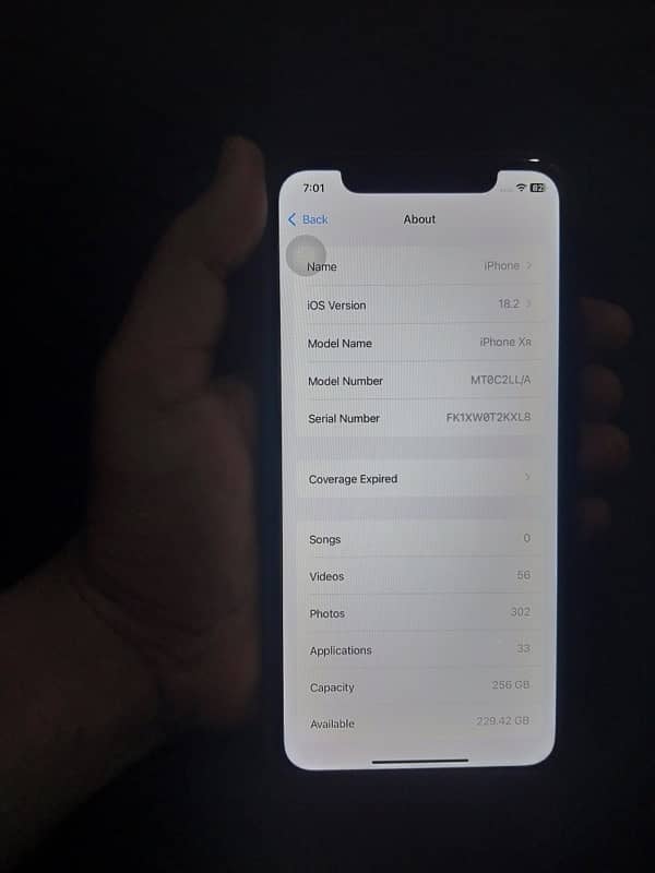 I phone Xr non pta 256 gb JV water pak 4