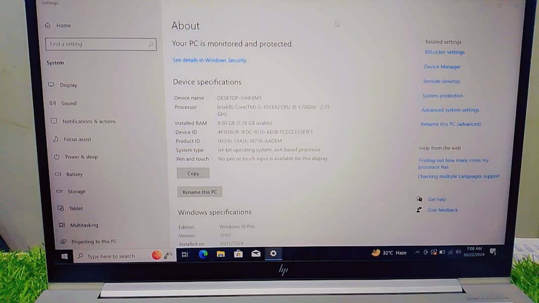 HP 840 G7 core i5 10th generation elitebook with warranty 4