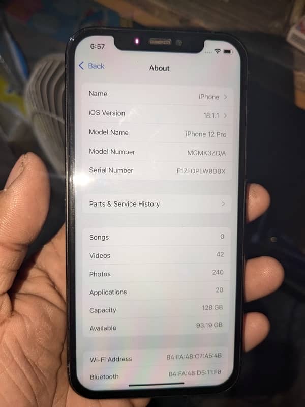 IPHONE12 PRO CONDITION  10/9 (NON PTA) 6