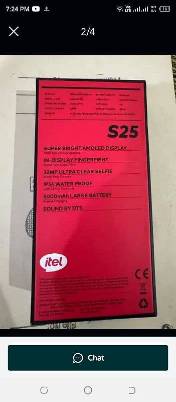 itel s25 just box opan 0