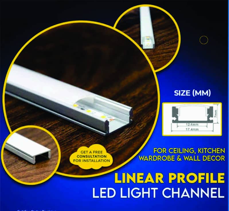 Linier Lights Profile and Aluminium Linier lights LED SMD patti light 8