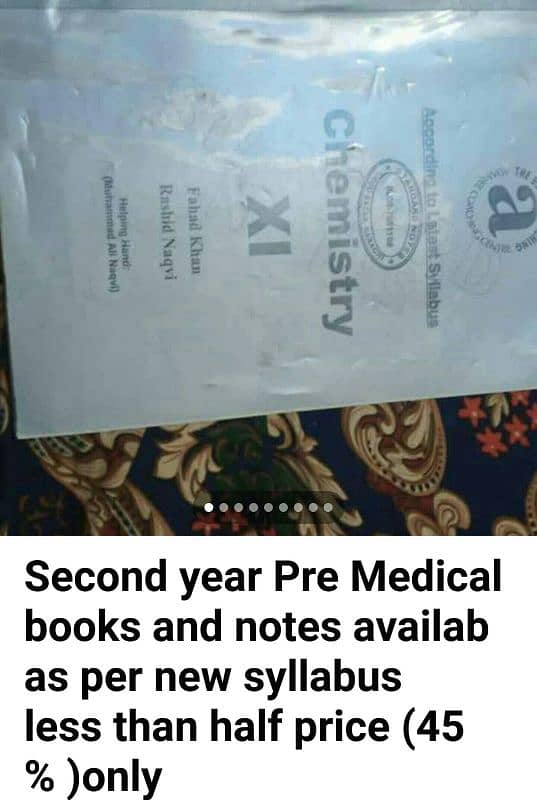 2nd year Pre Medical books and notes available as per new syllabus 5