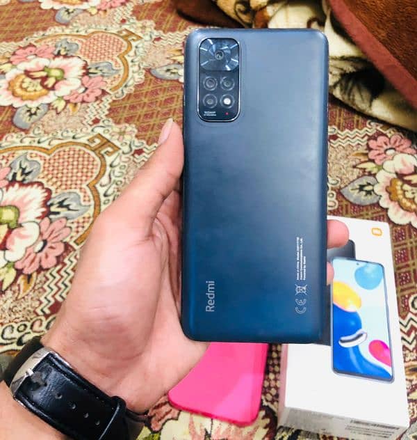 Redmi note 11 with box and charger 4