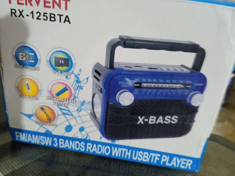 FERVENT model  RX-125 BT Multifunction medium size Radio 6