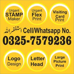 Printing, Visiting card, Bill book, Graphic Design, stamp maker