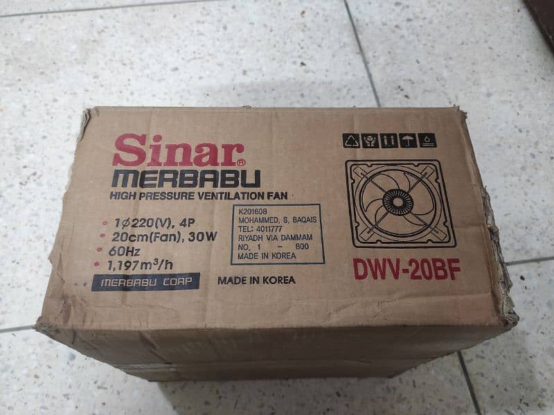 Exhaust fan / Sinar Exhaust fan 0